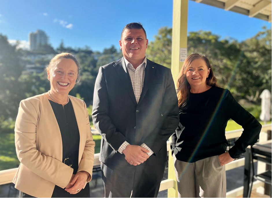 CTO Suzy Mann NSW Police, Commissioner Jeremy Fewtrell Fire and Rescue NSW, DC Libby Murphy Victoria Police