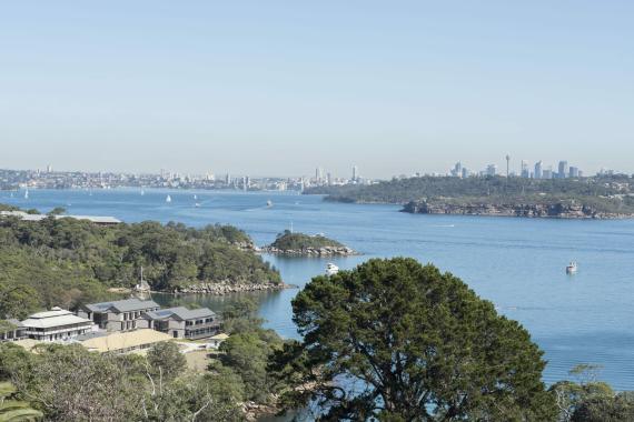 AIPM Venue - external view looking out over harbour water